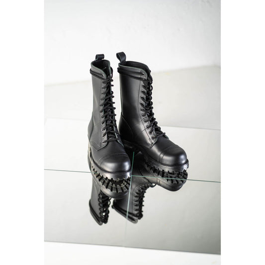 Mustat High Aviator Bootsit (Samelin 516) - Kotikauppa