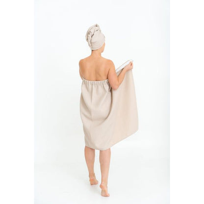 Women's Spa Wrap Towel with Velcro and Elastic