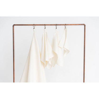 Organic Waffle Cotton Towel - Cream