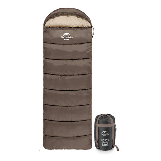 Naturehike ENVELOPE STYLE -makuupussi hupulla U150, harmaa - Kotikauppa