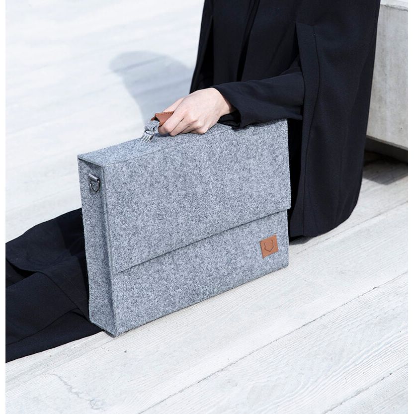 Briefcase Sören - Grey