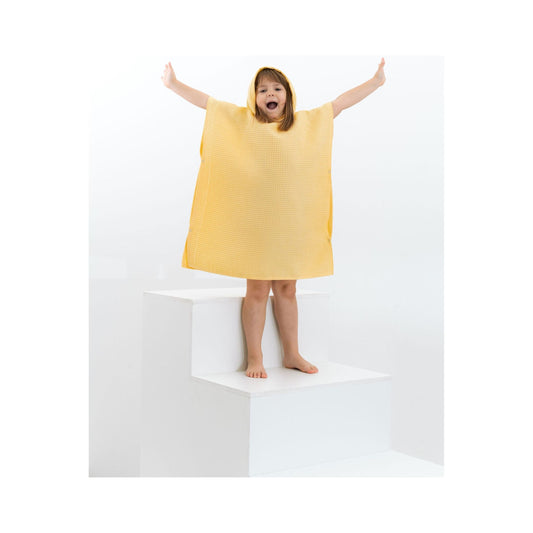 Waffle Fabric Kids' Poncho