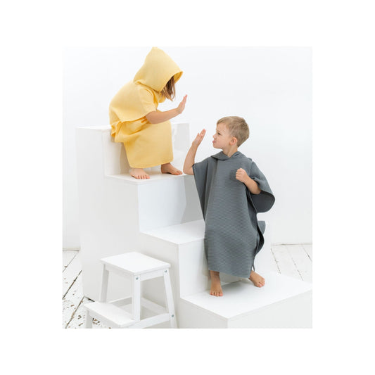 Waffle Fabric Kids' Poncho