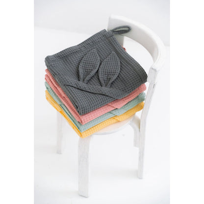 Waffle Fabric Towel with Bunny Ears