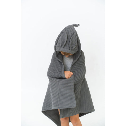 Waffle Fabric Towel with Bunny Ears