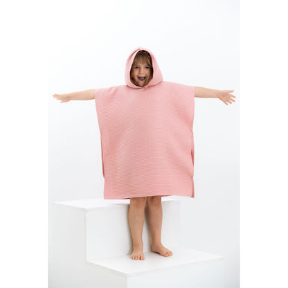 Waffle Fabric Kids' Poncho