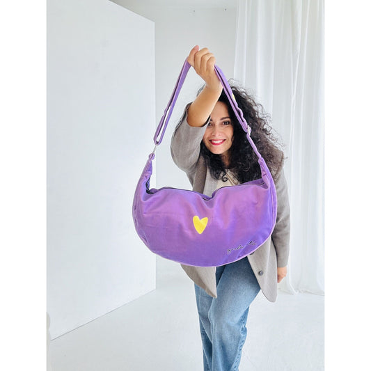 Olkalaukku Garbanota Hobo - Violetti
