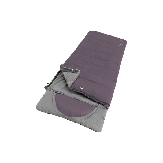 Outwell DS Contour makuupussi 220 cm tummanvioletti vetoketju oikealla
