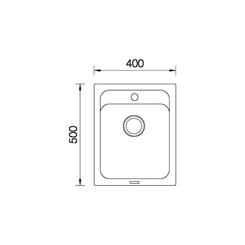 Keittiöallas Stala Combo CEG40-50B 400x500 mm komposiitti musta