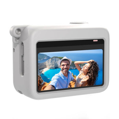 PULUZ silicone case with camera charging function for Insta360 GO 3/ GO 3S (white) - Kotikauppa