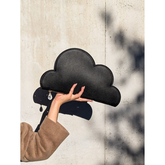 Leather Clutch Bag Cloud