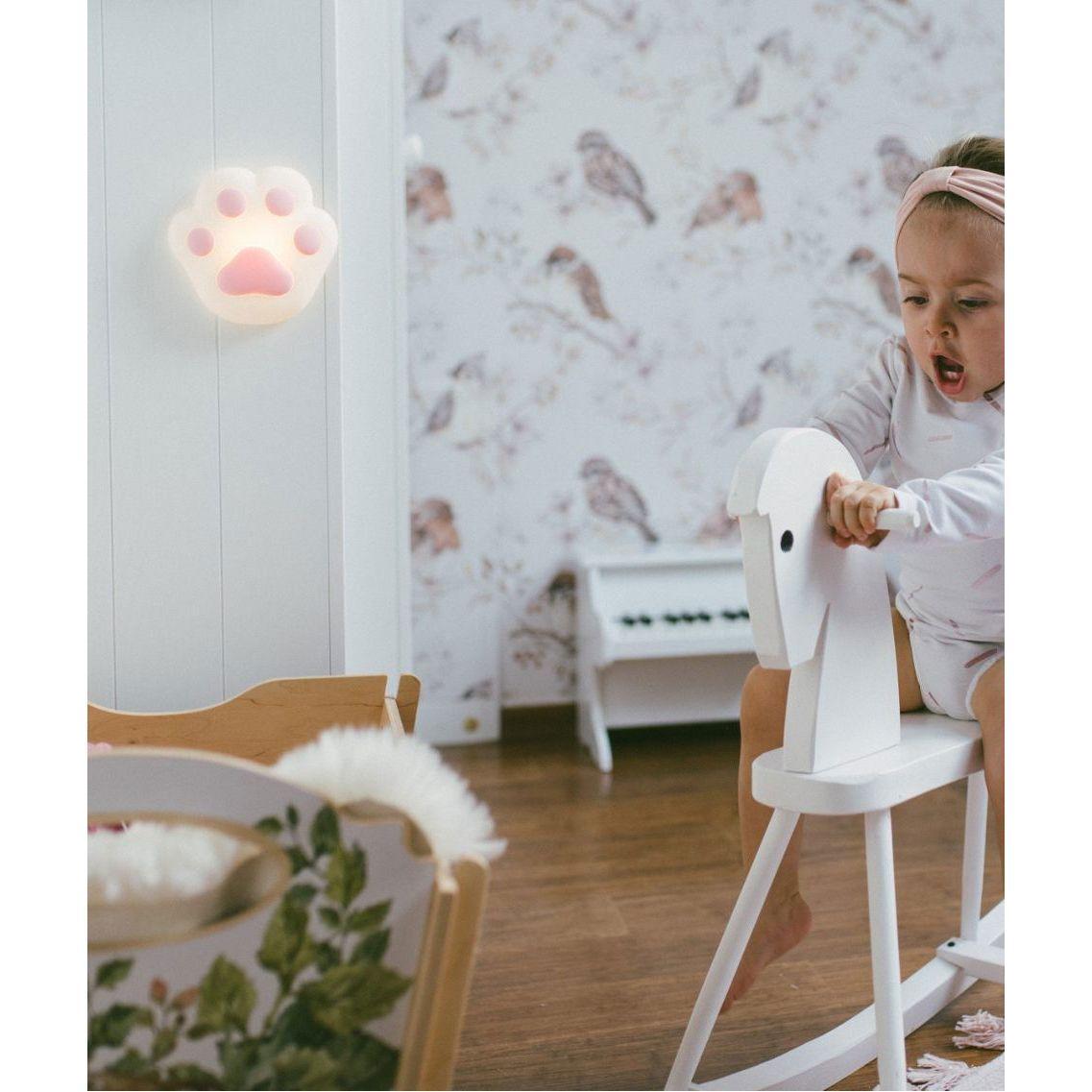 Paw Silicone Lamp - Pink - Kotikauppa