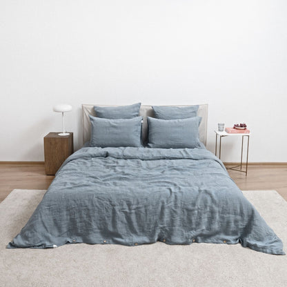 Pellava pussilakanasetti - Blue Fog (Parivuode) - Linen Tales