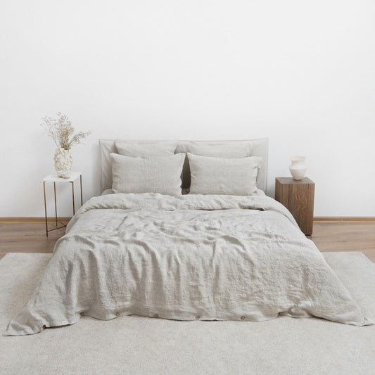 Pellava pussilakanasetti - Melange (yhden hengen) - Linen Tales