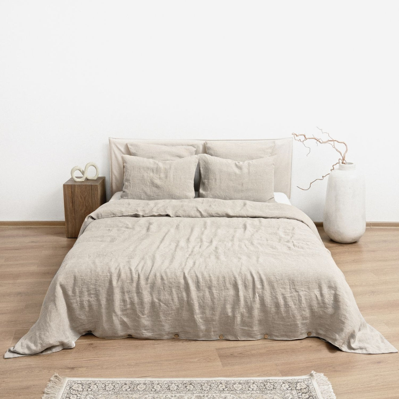 Pellava pussilakanasetti - Natural (yhden hengen) - Linen Tales