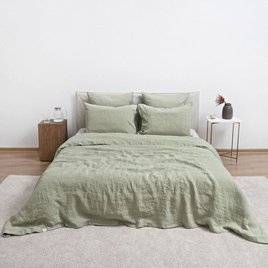 Pellava pussilakanasetti - Sage (Parivuode) - Linen Tales