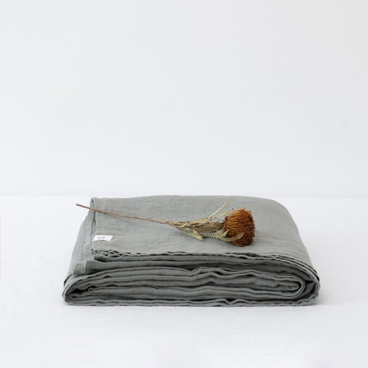 Pellavalakana Kivipesty Khaki (245x280 cm) - Linen Tales