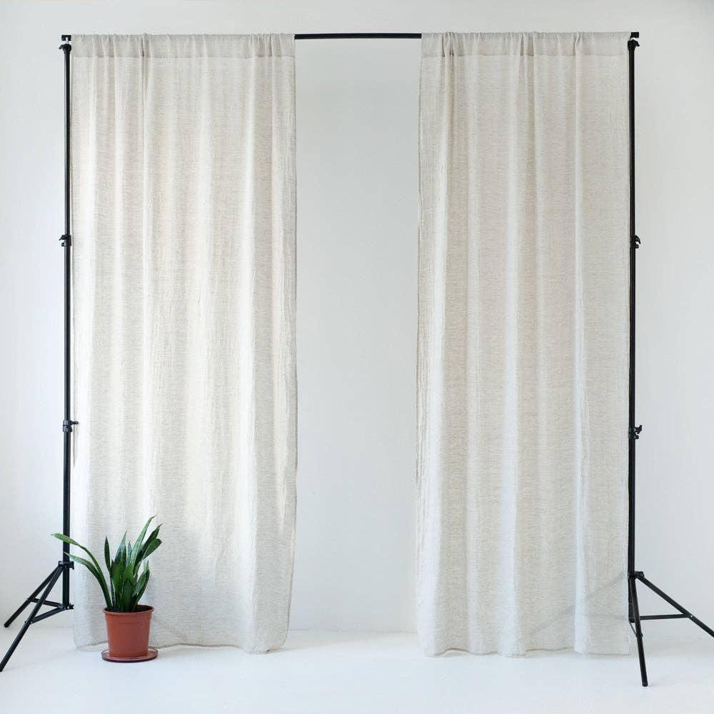 Pellavaverho (tankoon) - Luonnonvärinen - 2 kpl Setti - Linen Tales