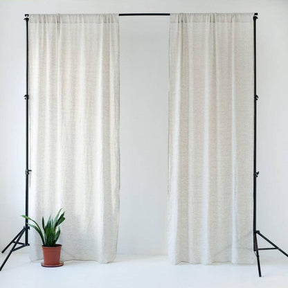 Pellavaverho (tankoon) - Luonnonvärinen - 2 kpl Setti - Linen Tales
