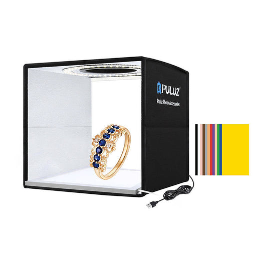 Photo studio Puluz PKT3101B LED 25cm - Kotikauppa