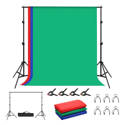 Photo studio background support Puluz 2x2m + Backdrops 3 pcs PKT5204 - Kotikauppa