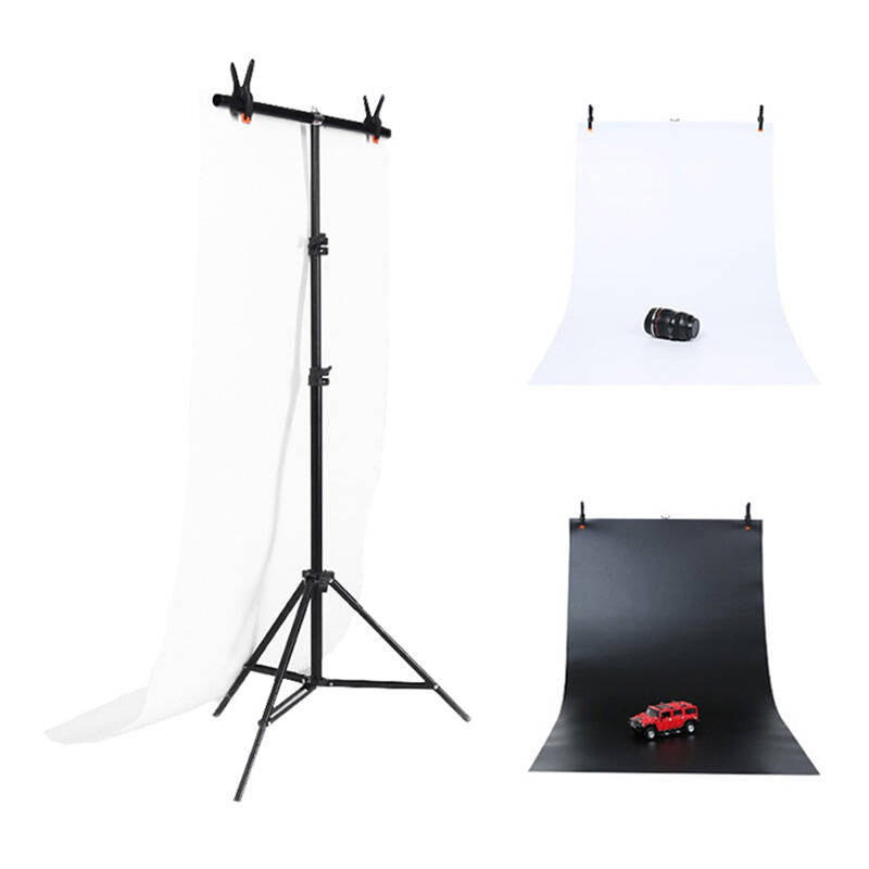 Photo studio background support Puluz 70x200cm + Backdrops 2 pcs DCA0976 - Kotikauppa