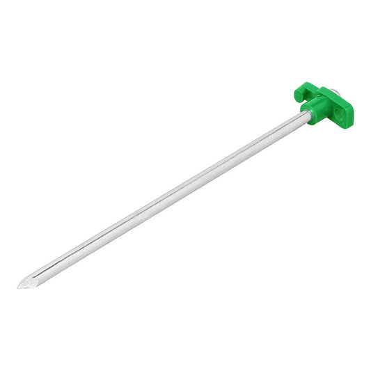 Pimeässä hohtava metallinen telttakiila 25 cm muovikoukulla | 364675 | 8719497087495 | Kotikauppa | ProPlus