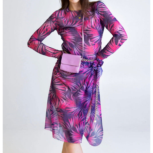 Pink Tropics Tan Through Sarong - Kotikauppa