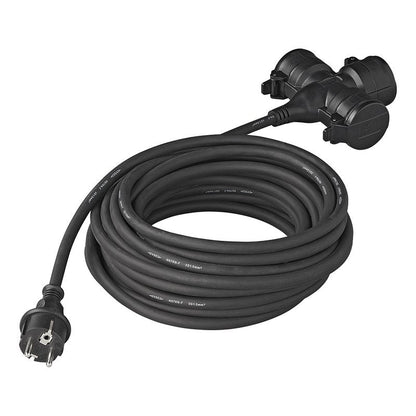 Pistorasian jatkojohto Schuko 3-osainen 10m 3x1,5mm² - Kotikauppa