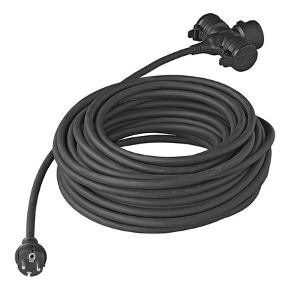 Pistorasian jatkojohto Schuko 3-osainen 25m 3x2,5mm² - Kotikauppa
