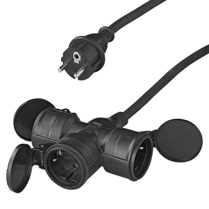 Pistorasian jatkojohto Schuko 3-osainen 25m 3x2,5mm² - Kotikauppa