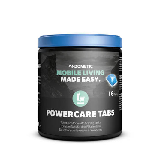 Dometic Powercare tabs 16kpl, Käymälätiivistetabletit jätesäiliöön | 9600000125 | 4015704255805 | Kotikauppa | Dometic