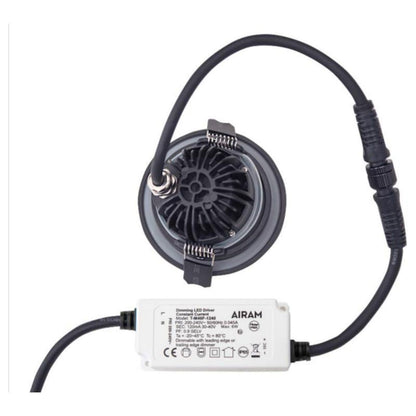 Alasvalo Airam Compact Outdoor IP65 840 musta