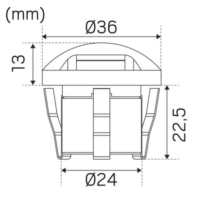 MAAVALAISIN GARDEN IP67 12V 3lm 0,8W 3000K