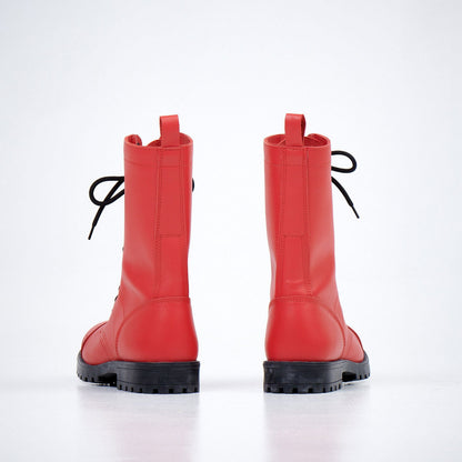 Punaiset High Aviator Bootsit (Samelin 516) - Kotikauppa