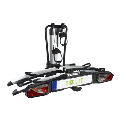 Pyöräteline Eufab Bike Lift kahdelle pyörälle musta | 11554 | Kotikauppa