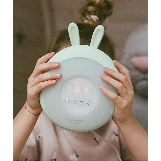 Rabbit Lamp with Alarm Clock - Green - Kotikauppa