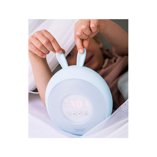 Rabbit Lamp with Alarm Clock – Blue - Kotikauppa