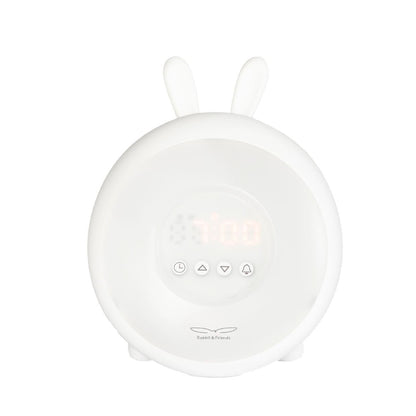 Rabbit Lamp with Alarm Clock – White - Kotikauppa