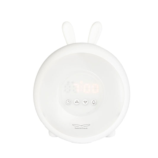 Rabbit Lamp with Alarm Clock – White - Kotikauppa