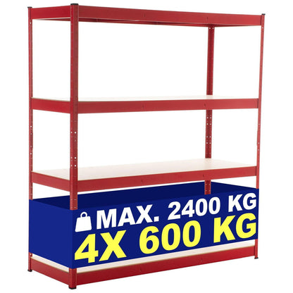 Raskas hylly 160x60x180 cm - Kotikauppa