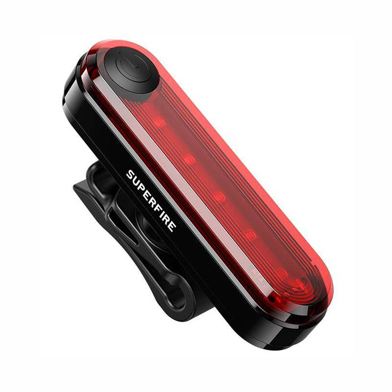 Rear bike light Superfire BTL01, USB, 230mAh - Kotikauppa