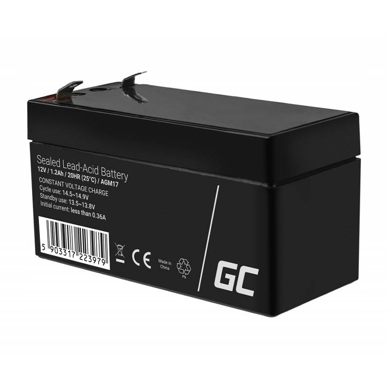 Rechargeable battery AGM 12V 1.2Ah Maintenancefree for UPS ALARM - Kotikauppa