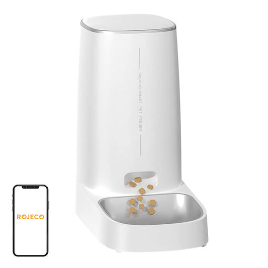Rojeco 4L Automatic Pet Feeder WiFi Version with Single Bowl - Kotikauppa