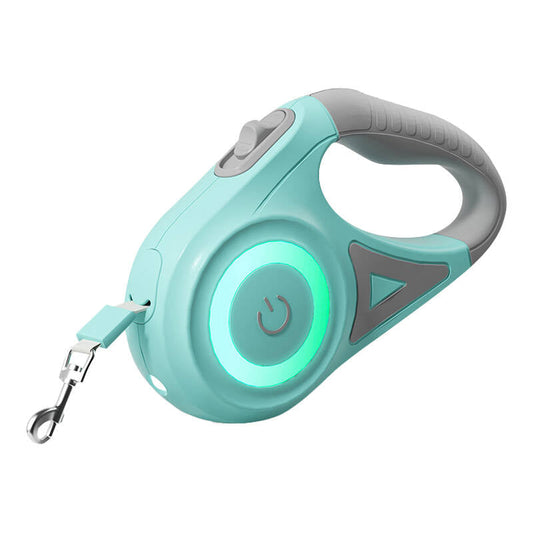 Rojeco Dog Automatic Leash LED 5 m (green) - Kotikauppa