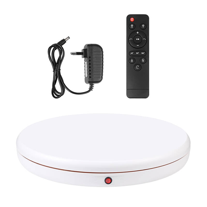 Rotating display stand Puluz 45 cm (white) - Kotikauppa