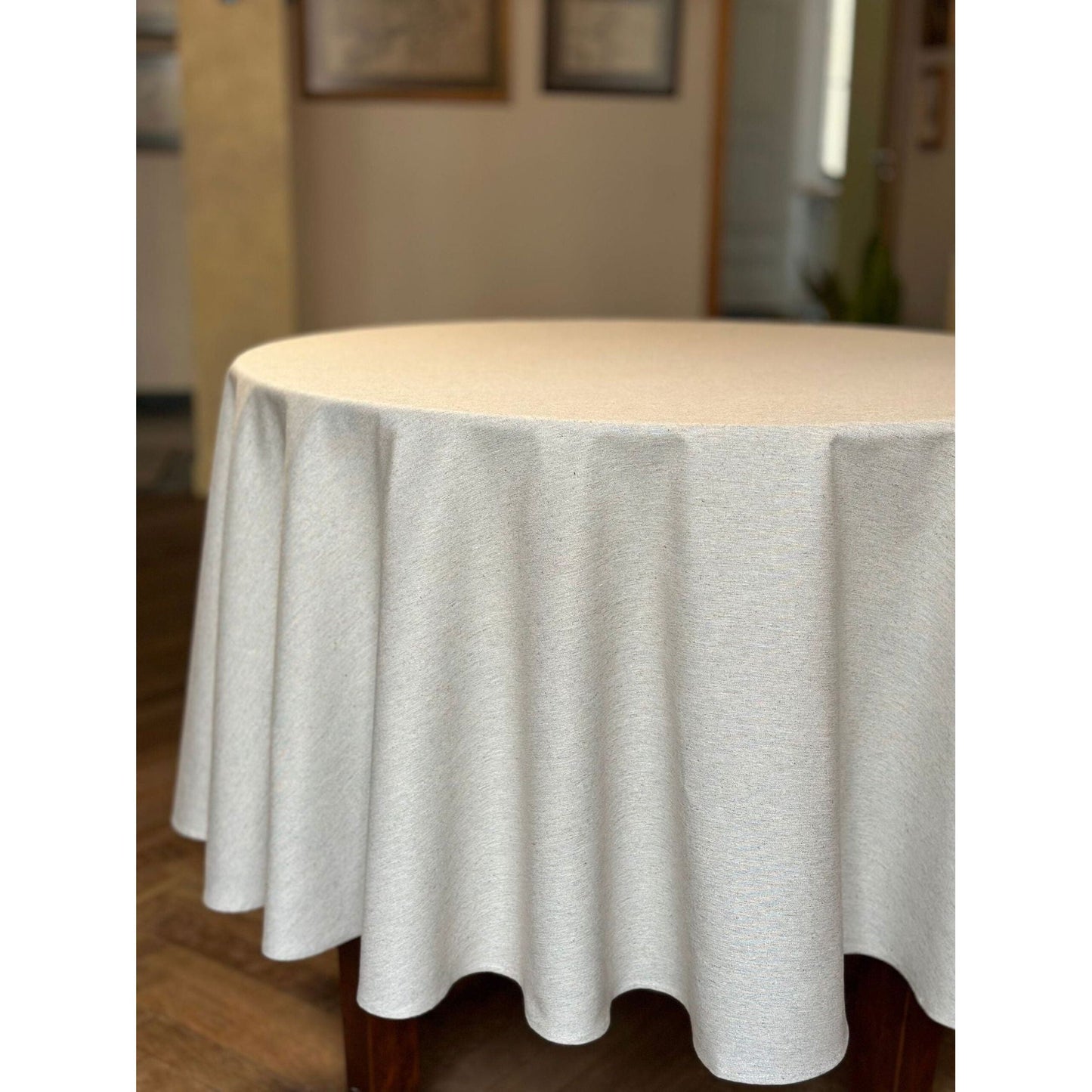 Round Tablecloth, Recycled Fabric - Nord 3 - Kotikauppa