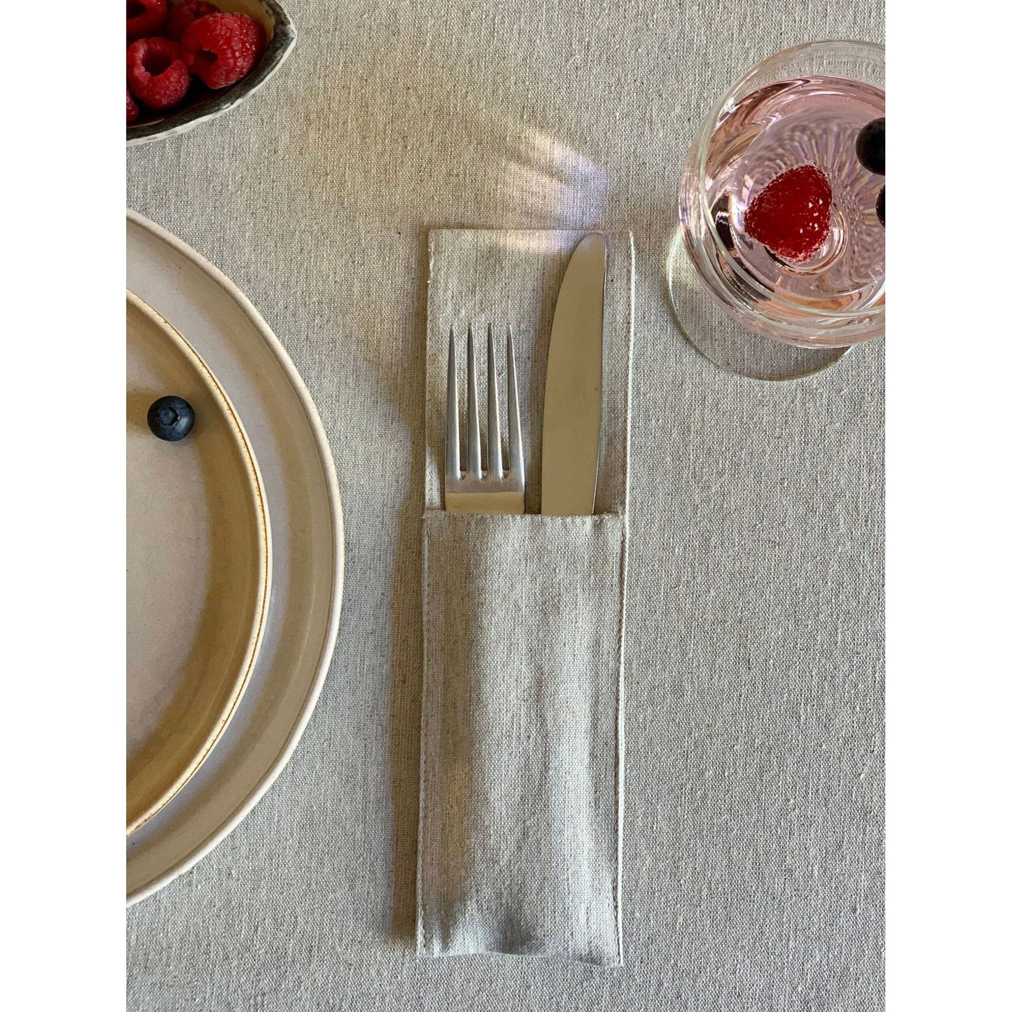 Round Tablecloth, Recycled Fabric - Nord 3 - Kotikauppa