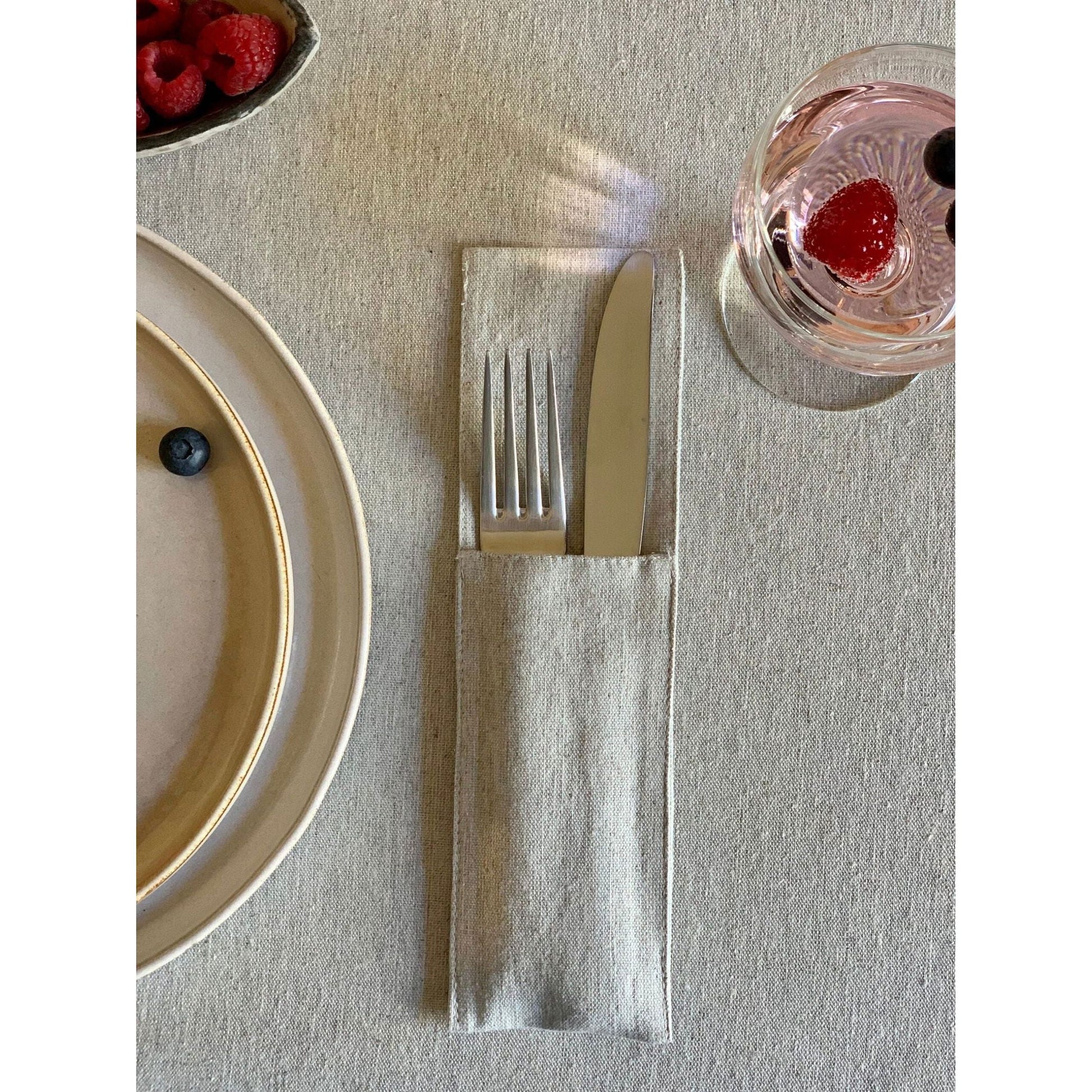 Round Tablecloth, Recycled Fabric - Nord 3 - Kotikauppa