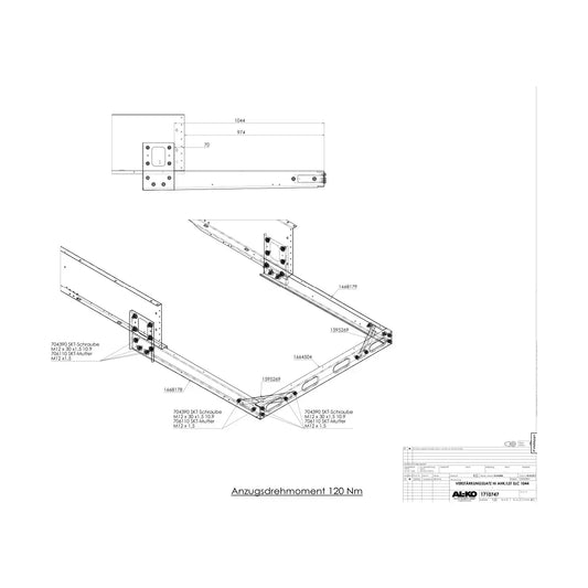 Runkopidennys Hymer MB SLC 580-600  AMC AL-KO 580-600 +sivutuet